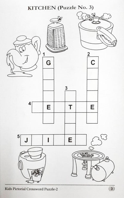 Kids Pictorial Crossword Puzzle 2 Books and You Kids Pictorial Crossword Puzzle 2 Books and You