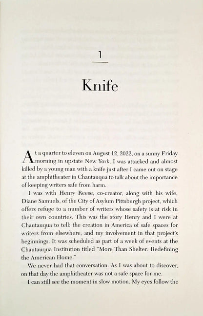 Knife : Meditations After An Attempted Murder | Hardcover