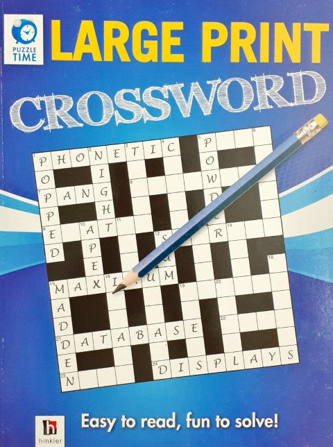Large Print Search Crossword (Blue)