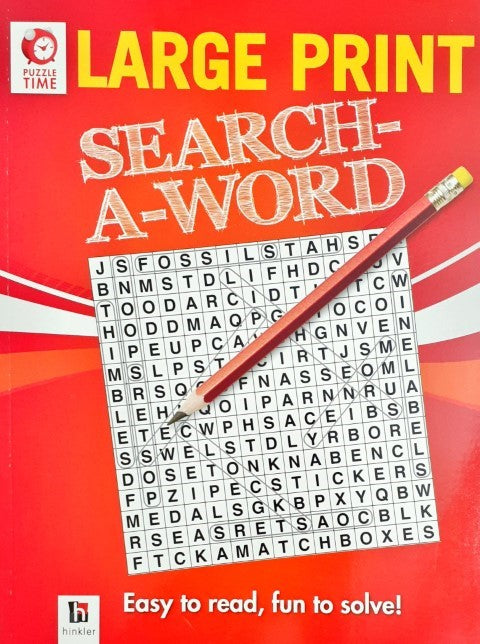 Large Print Search A Word (Red)