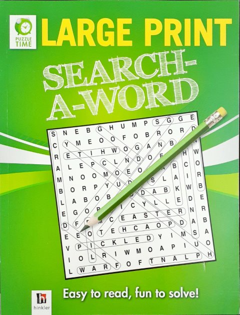 Large Print Search A Word (Green)