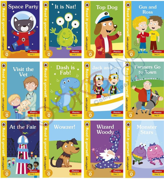 Read It Yourself With Ladybird Level 0 Set Of 12 Books