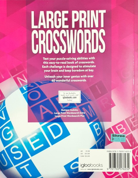 Large Print Crosswords - Igloo Books