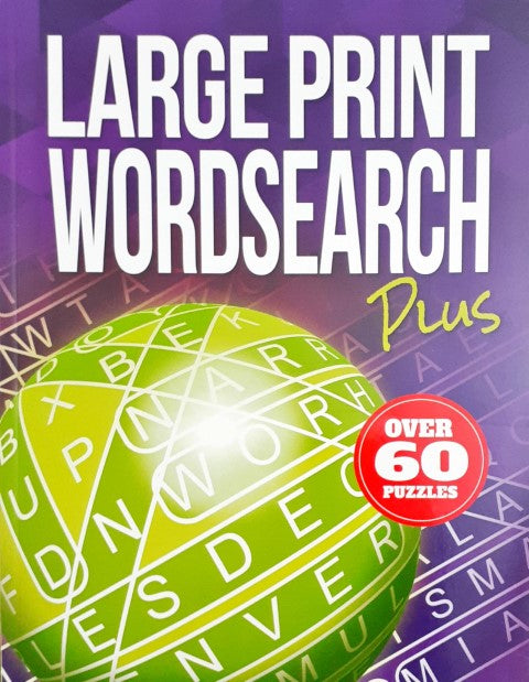 Large Print Wordsearch Plus