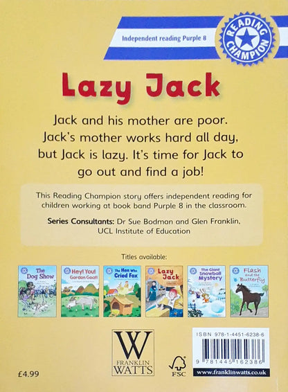 Reading Champion Lazy Jack