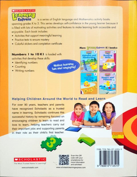 Learning Express K1 Mathematics Numbers 1 to 10