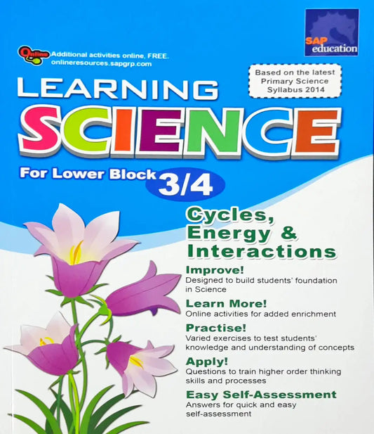 SAP Learning Science For Lower Block 3/4: Cycles, Energy & Interactions 2014 ed