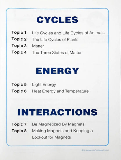 SAP Learning Science For Lower Block 3/4: Cycles, Energy & Interactions 2014 ed