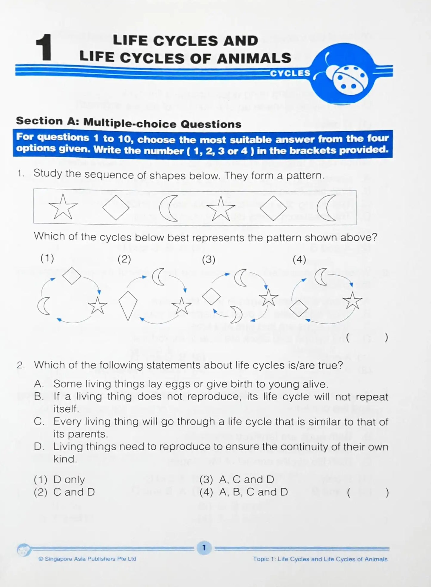SAP Learning Science For Lower Block 3/4: Cycles, Energy & Interactions 2014 ed