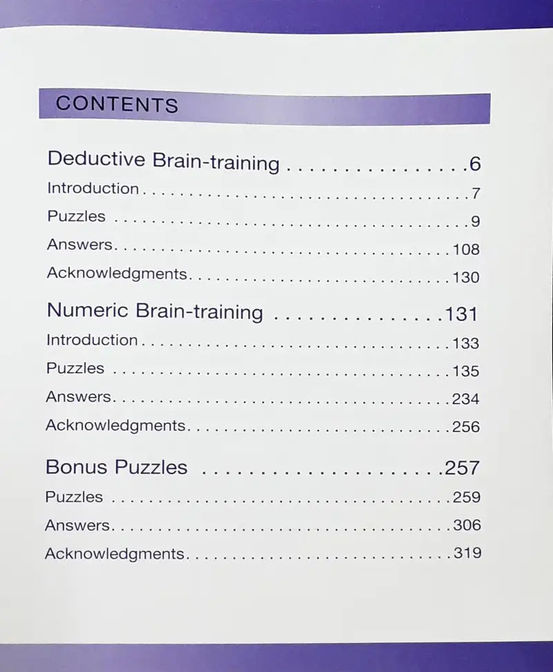 Mindworks Brain Training Left Brain Puzzles