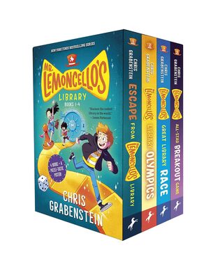 Mr Lemoncello's Library Books 1 - 4 Box Set