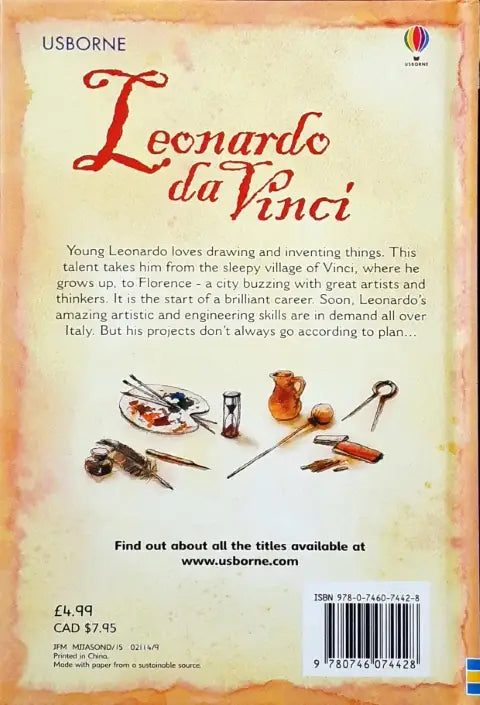 Usborne Leonardo Da Vinci (HC)