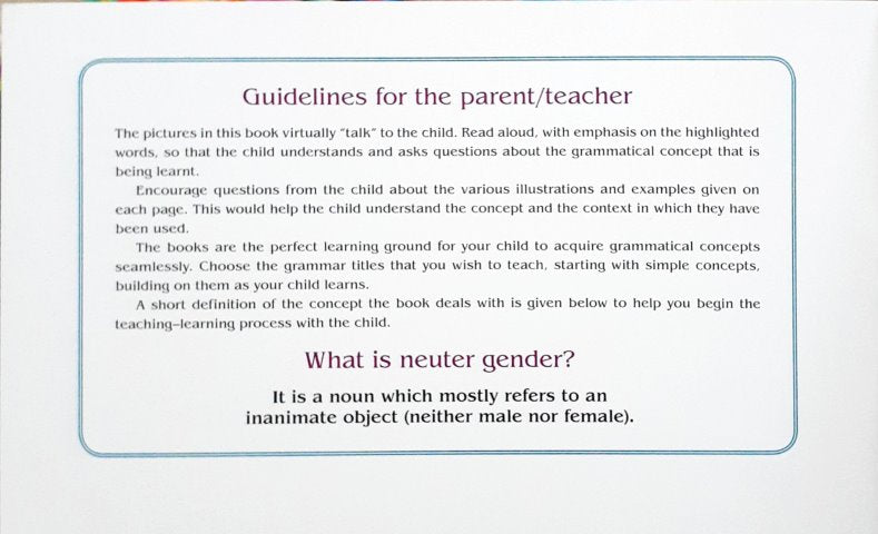 The World Of Grammar Let's Explore Neuter Gender