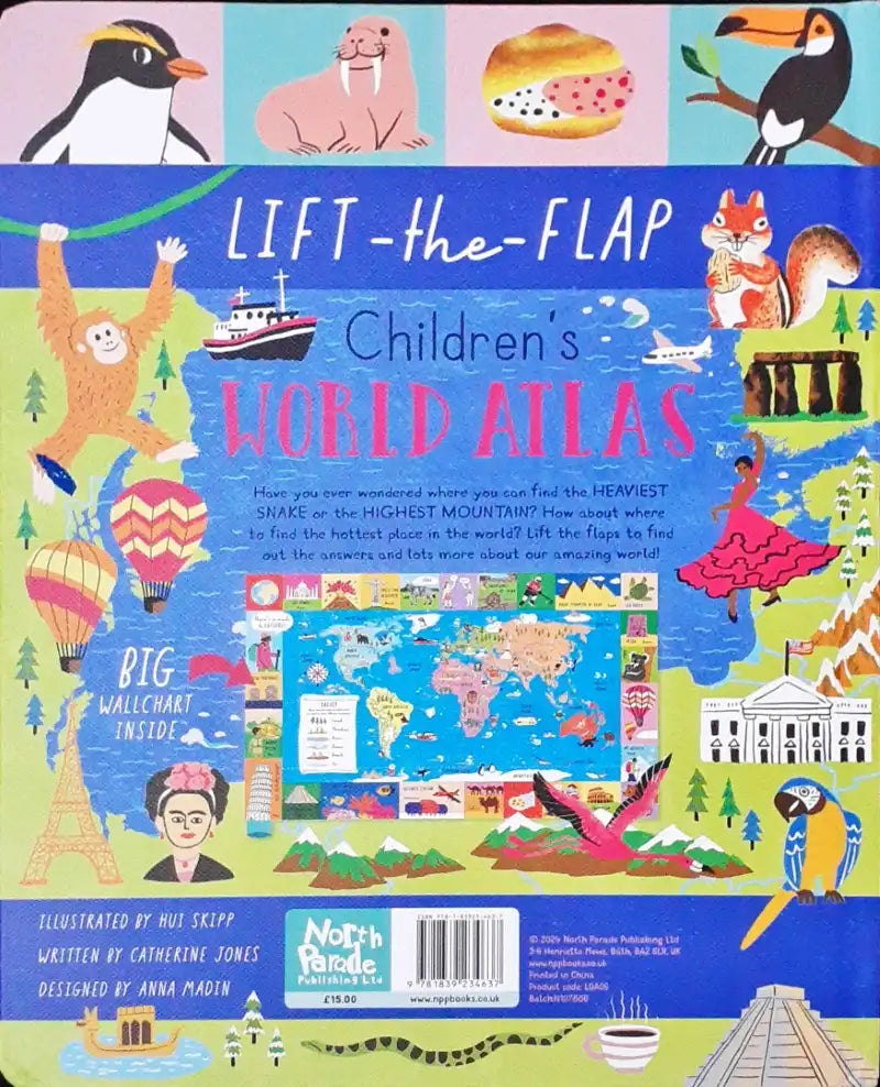 Lift-the-Flap Children's World Atlas: Over 100 Flaps to Lift & Learn