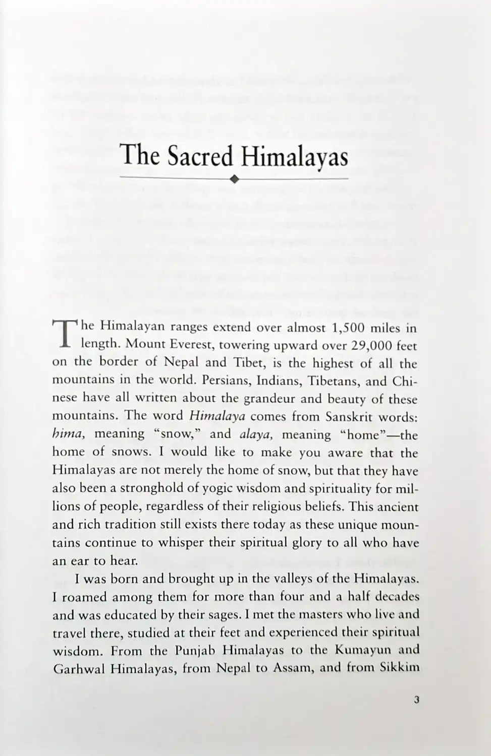 Living With The Himalayan Masters