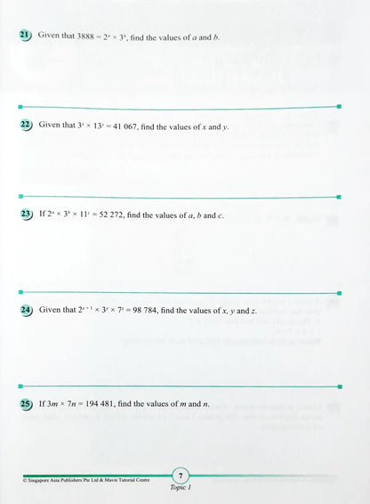 SAP Maths @ Mavis: Lower Secondary Numbers, Fractions & Graphs