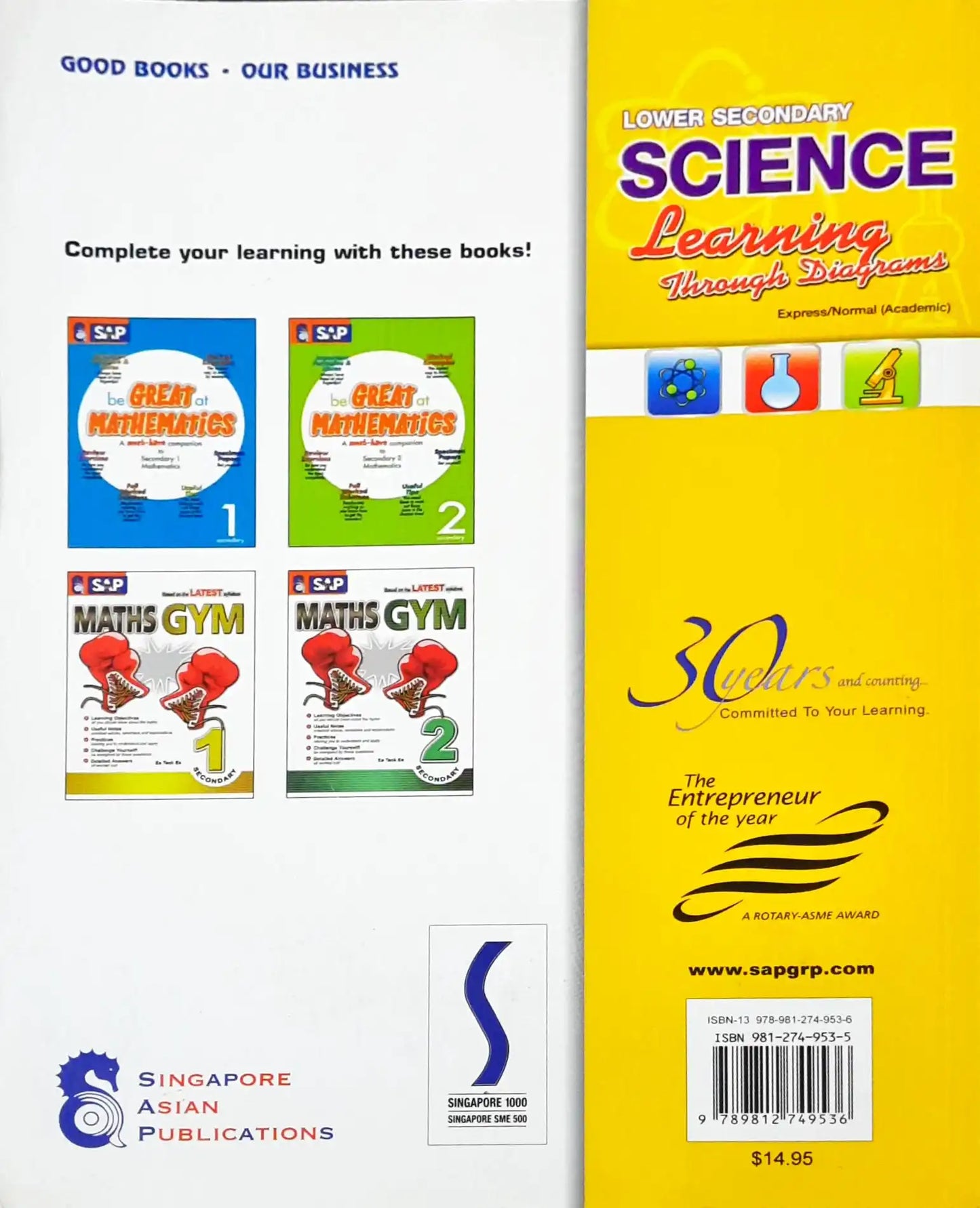 SAP Lower Secondary Science Learning Through Diagrams – Books and You