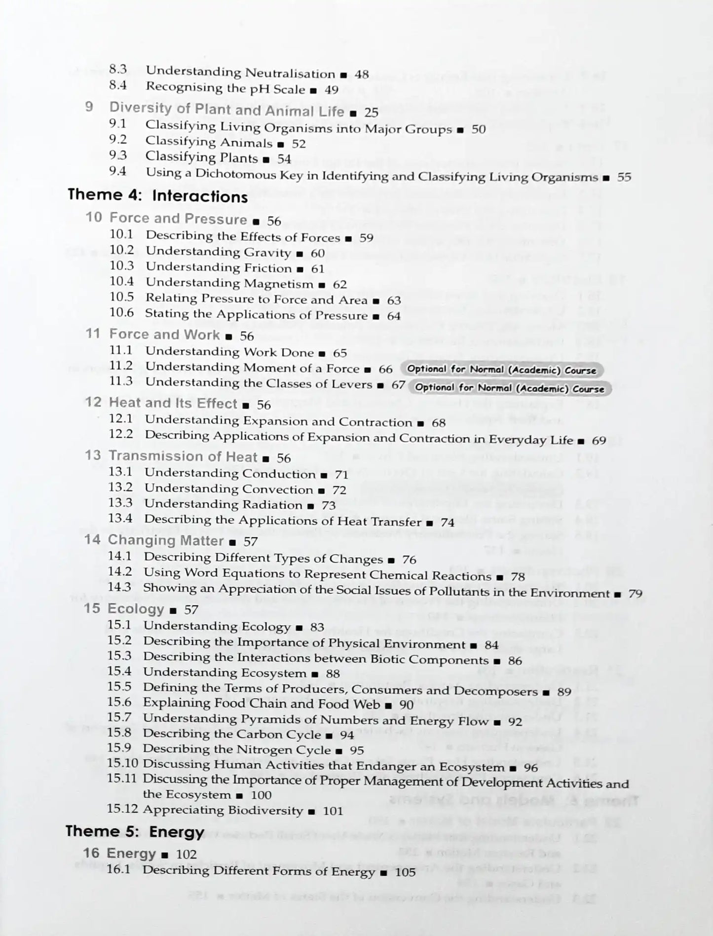 SAP Lower Secondary Science Learning Through Diagrams