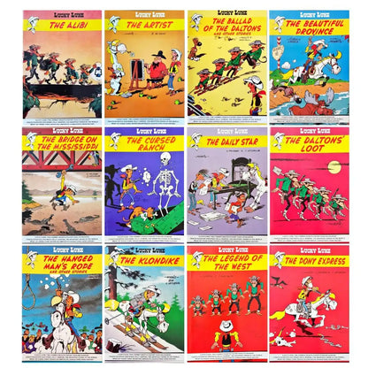 Lucky Luke Comic Collection Set of 12 Books Set 1