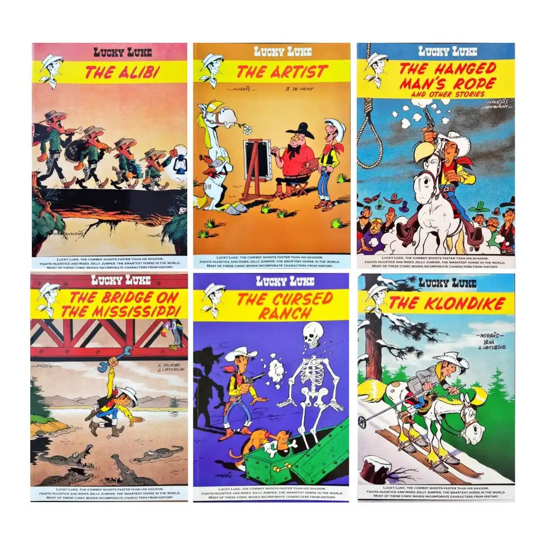 Lucky Luke Comic Collection Set of 12 Books Set 1