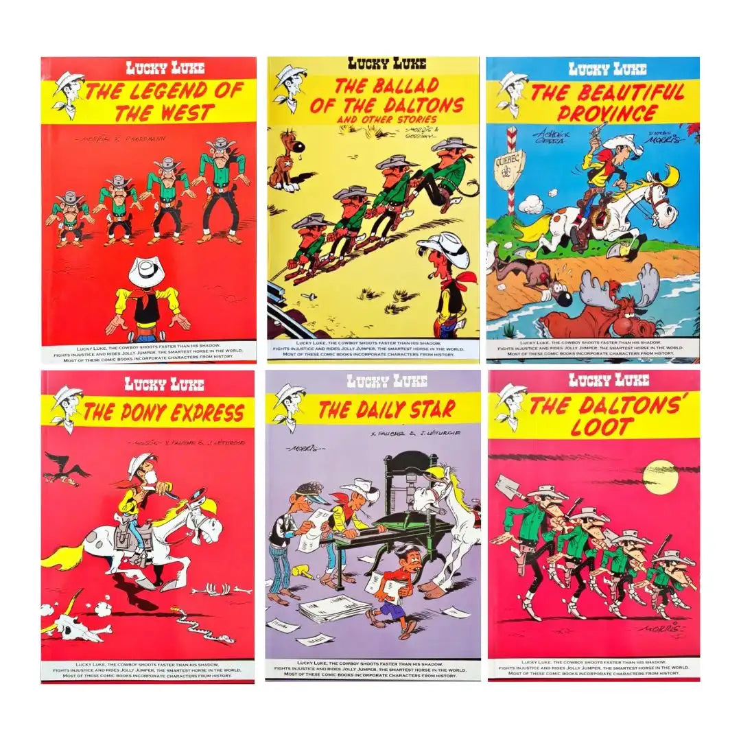 Lucky Luke Comic Collection Set of 12 Books Set 1