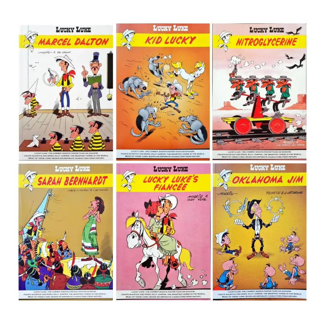 Lucky Luke Comic Collection Set of 12 Books Set 2