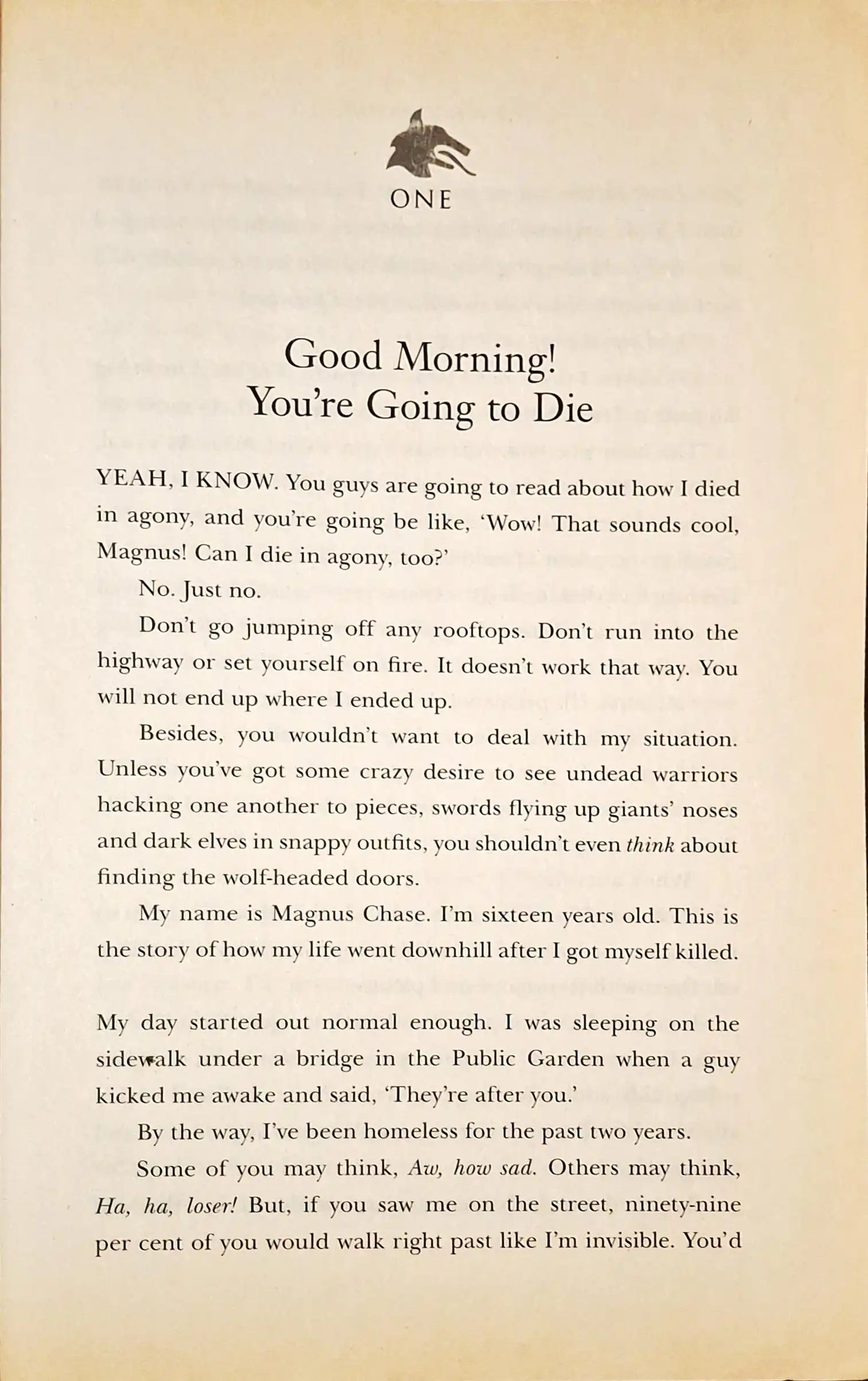 Magnus Chase and the Gods of Asgard #1 : The Sword of Summer (P)
