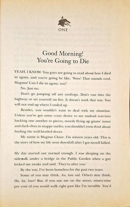 Magnus Chase and the Gods of Asgard #1 : The Sword of Summer (P)