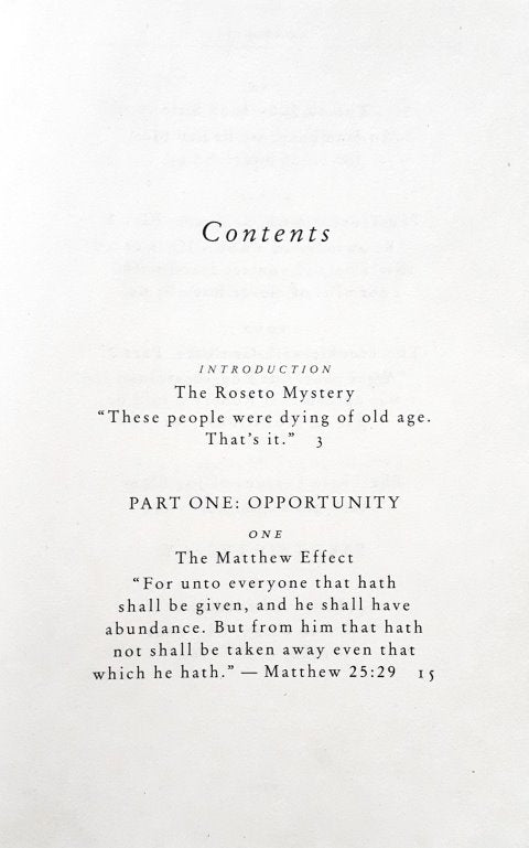 Outliers The Story Of Success