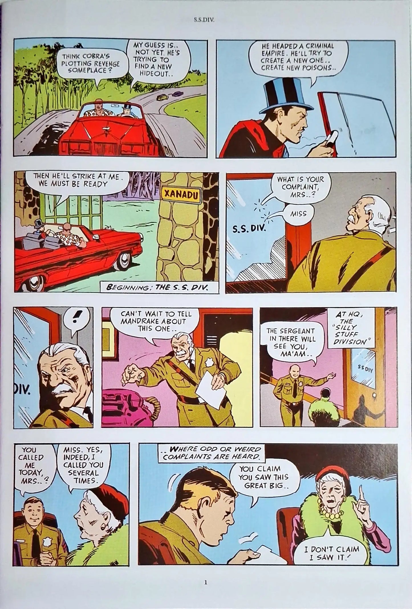 Mandrake the Magician #9 : The S. S. Div.