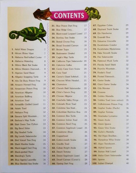 221 Amphibians and Reptiles Encyclopedia