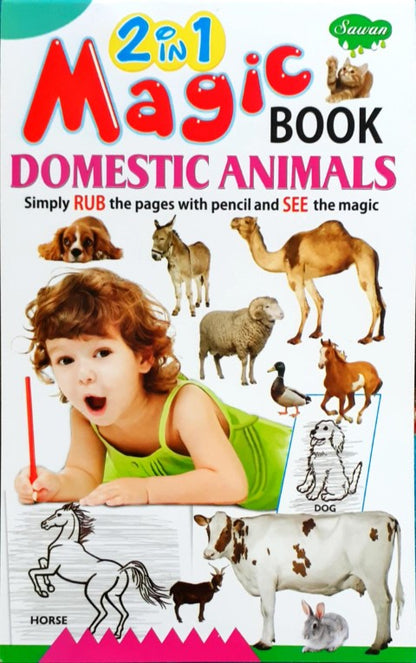 2 in 1 Magic Book Domestic Animals Wild Animals