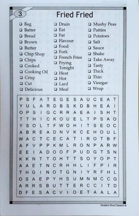 Graded Word Search Puzzle Book 8