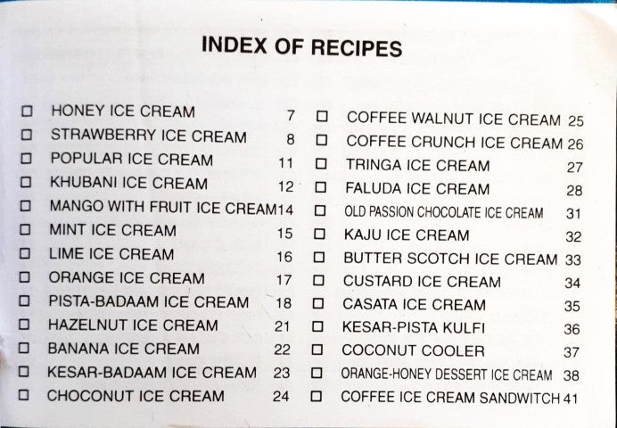 Ice Creams Cakes & Puddings