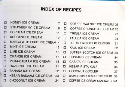 Ice Creams Cakes & Puddings