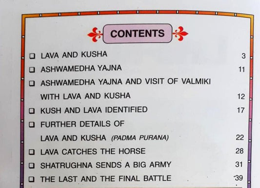 Lava Kusha Divine Story Of Great Valour Of The Sons Of Sita Based On Valmiki Ramayana And Padmapurana