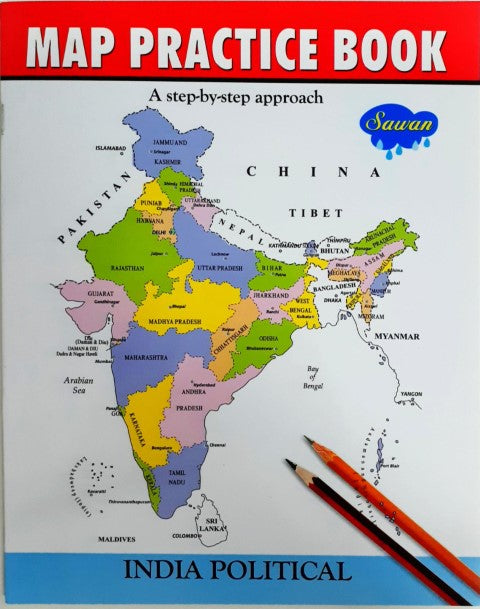 Map Practice Book India Political
