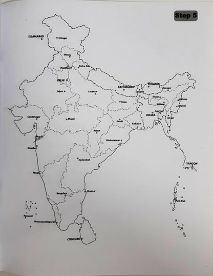Map Practice Book India Political