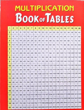 Multiplication Book Of Tables