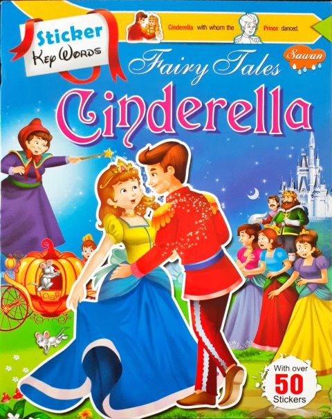 Sticker Key Words Fairy Tales Cinderella With Over 50 Stickers