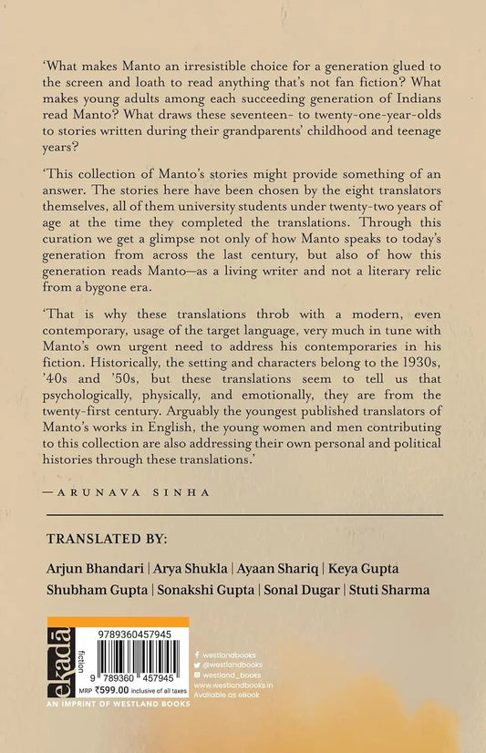 Manto : The Greatest Stories | Hardcover