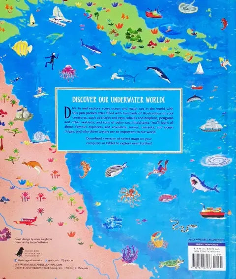 Maps of the World's Oceans: An Illustrated Children's Atlas to the Seas and all the Creatures and Plants that Live There