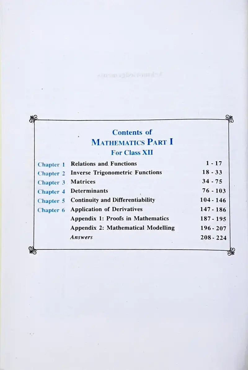 12 Math Books NCERT Mathematics Grade 12 : Textbook Part II – Books and You