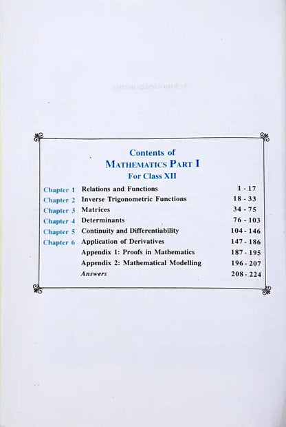 NCERT Mathematics Grade 12 : Textbook Part II