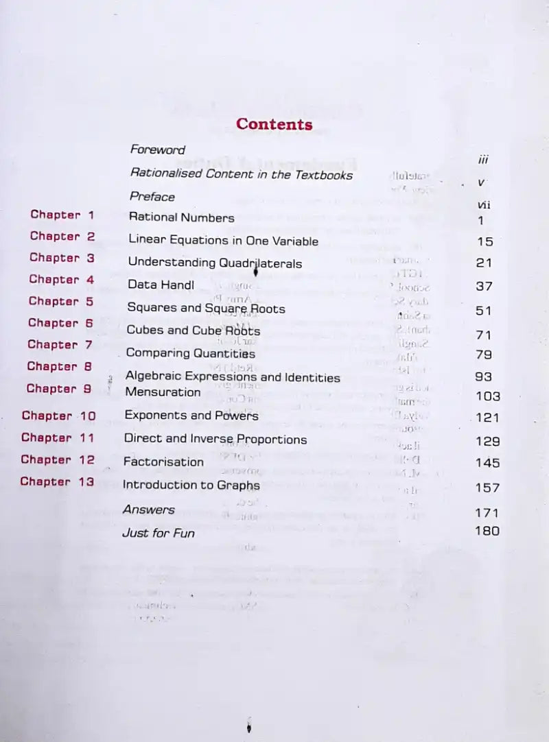 NCERT Mathematics Grade 8 : Textbook – Books and You