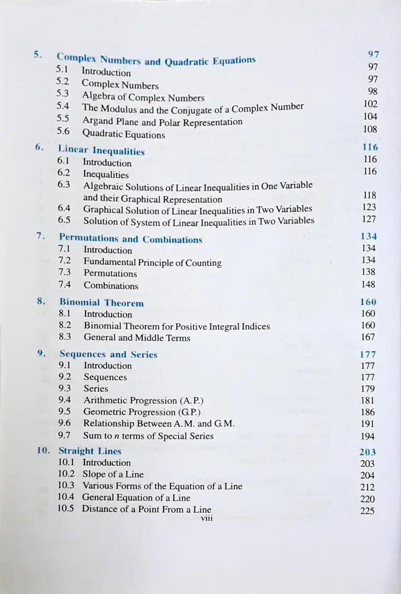 NCERT Mathematics Grade 11 : Textbook