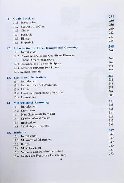 NCERT Mathematics Grade 11 : Textbook