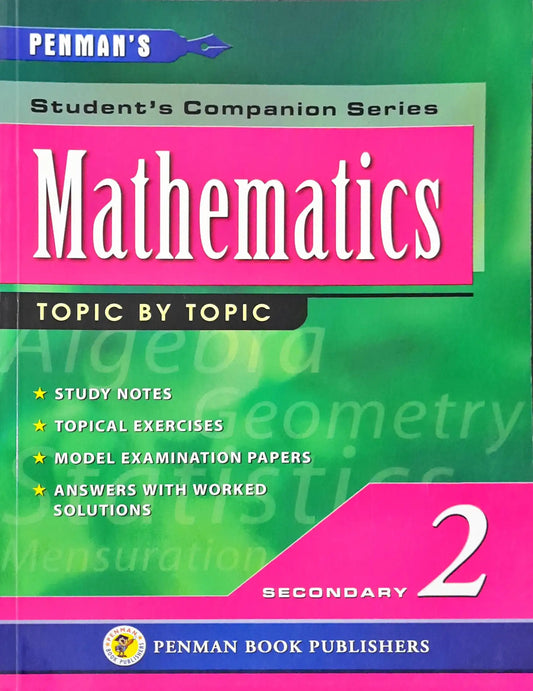 Penman's Student's Companion Series Mathematics Secondary 2