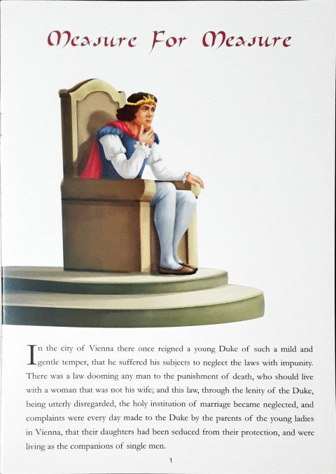 Measure Fore Measure Characters Measure For Measure - Illustrated Tales From Shakespeare – Books and You