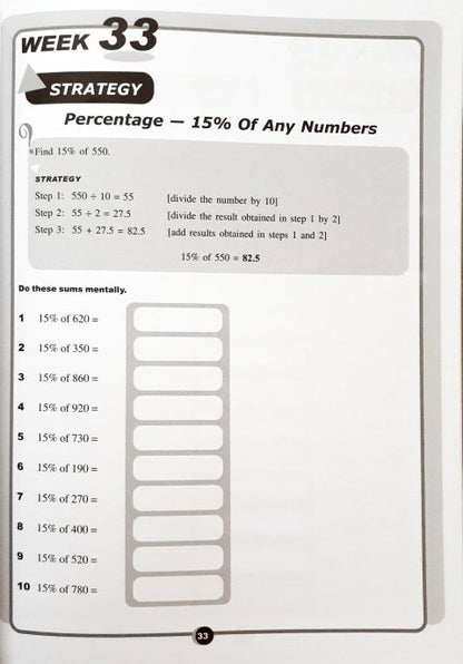 SAP Mental Mathematics Book 5 - Strategies And Process Skills To Develop Mental Calculation